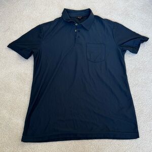 Quince Men's Performance Tech Pique Navy Blue Polo Shirt in S